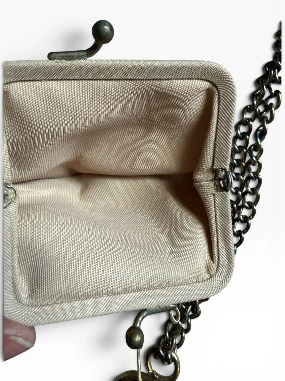 Vintage Red Leather Kiss-Lock Purse from Simpson's Luggage and Furs, Vermont